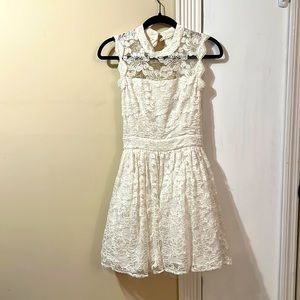 Alexis White Lace Dress Homecoming